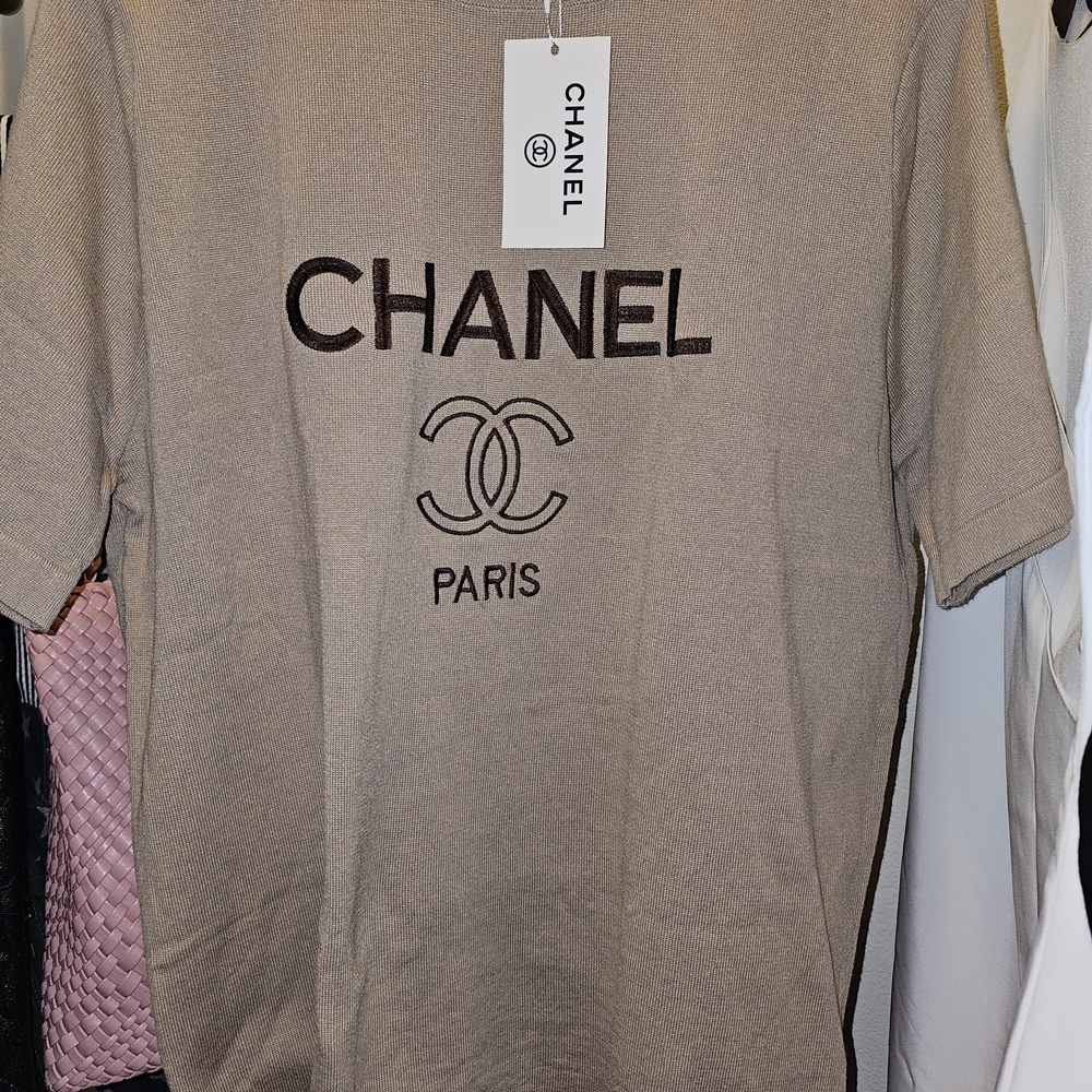 Beige Logo T-Shirt and Pants